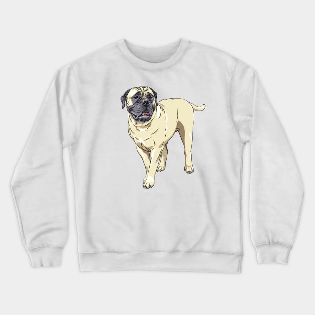 Bullmastiff Crewneck Sweatshirt by kavalenkava